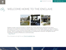Tablet Screenshot of enclaveapartmentsdallas.com